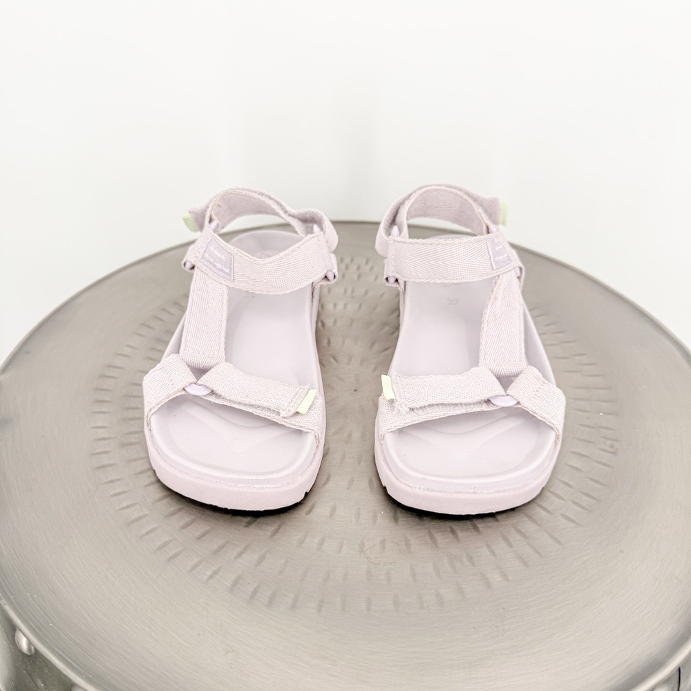 Zara Purple Sandals with Adjustable Straps and Velcro Closure - Picture 2 of 7